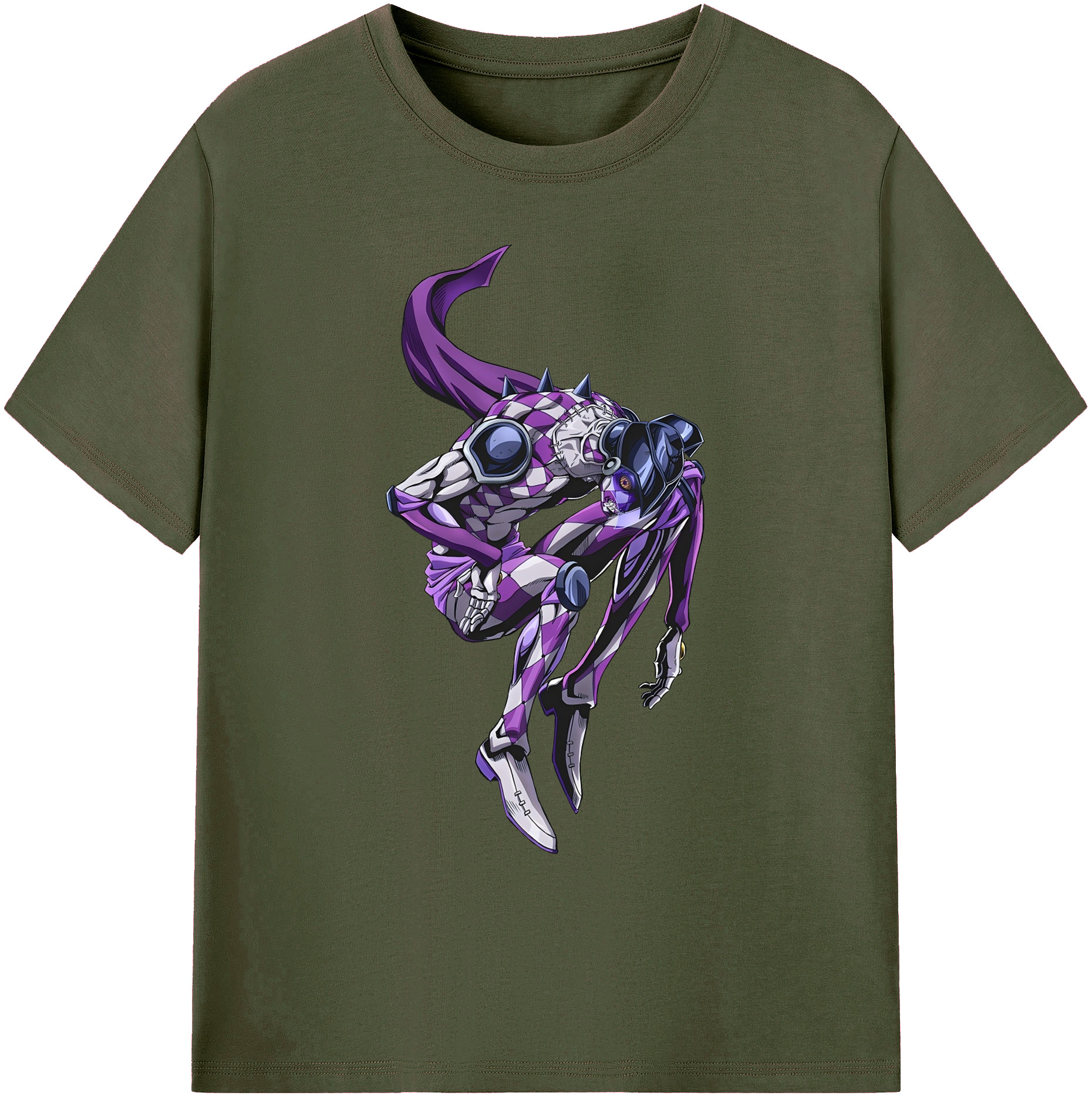 （画像用） ジョジョの奇妙な冒険 パンナコッタ?フー JoJo's Bizarre Adventure Pannacotta Fugo 綿100％ メンズ半袖Tシャツ｜肌触りやわらか＆通気性